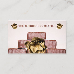 Stack av Chocolate Pub Candymaker Visitkort