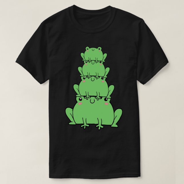Stack av Frogs Funny T Shirt (Design framsida)