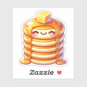 Stack av Pancakes Anpassningsbar-klippta vinylpåsa Klistermärken