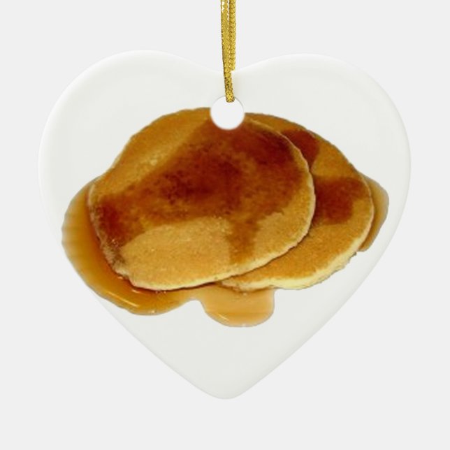 Stack av Pancakes Julgransprydnad Keramik (Framsidan)