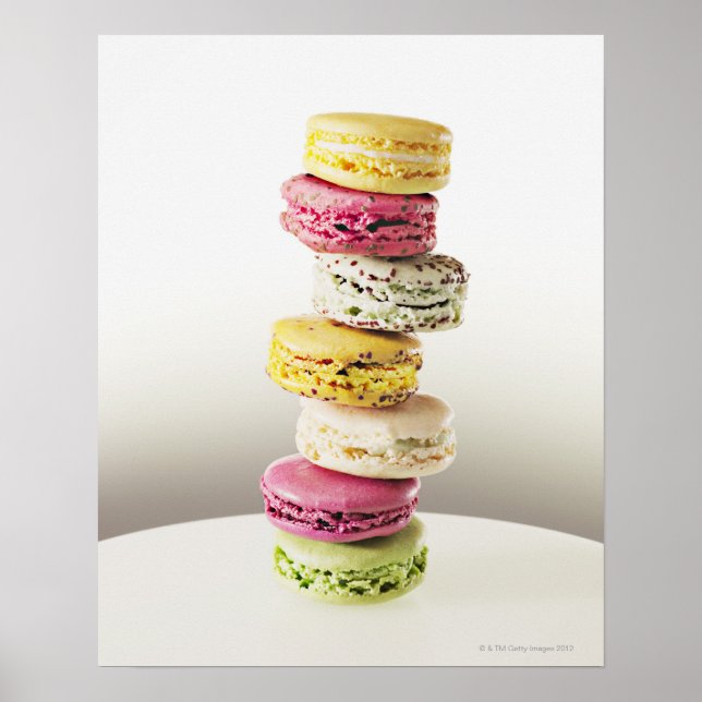 Stack av vibrerande makaroner poster (Framsidan)