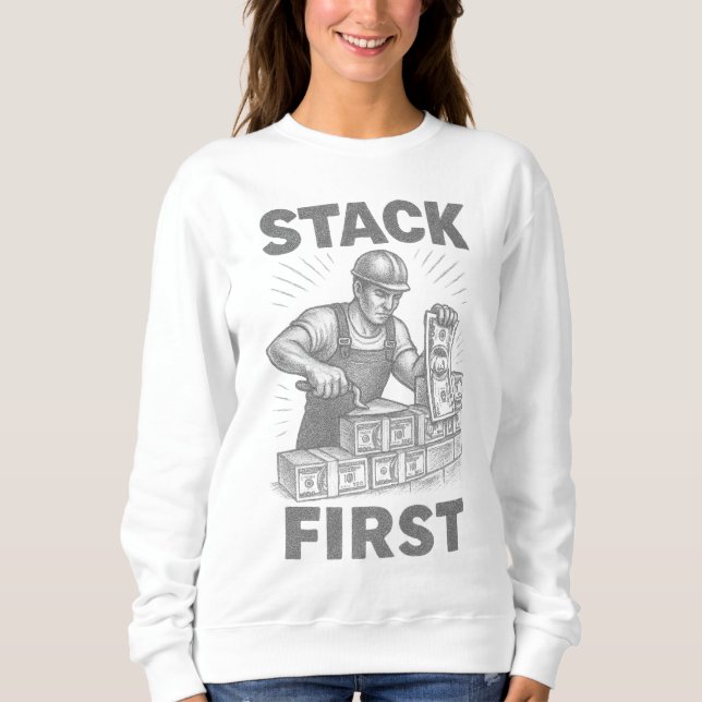 Stack First Budgeting & Legacy Building Murare T Shirt (Framsida)