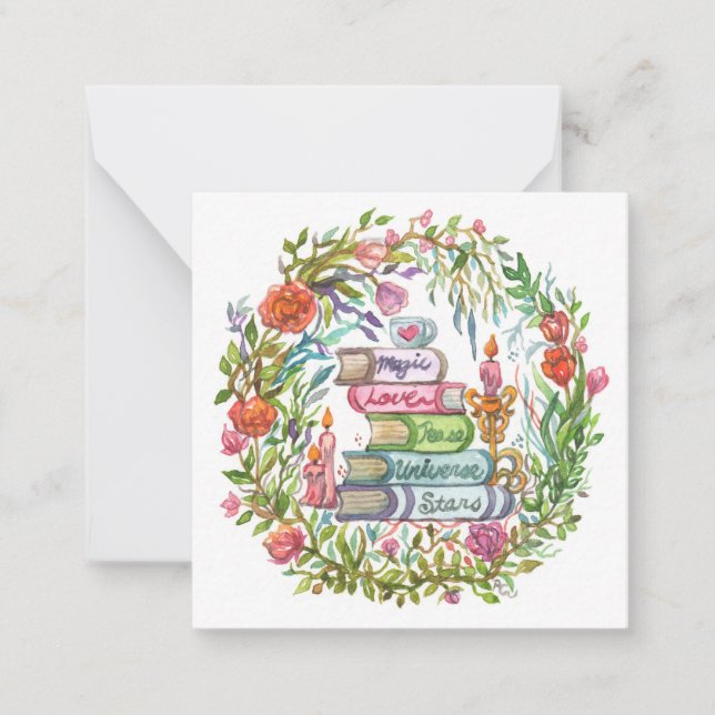 Stack i Bokar Anteckningskort (Framsida)