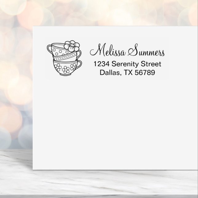 Stack i Tekopp Adress Självfärgande Stämpel (Skapare uppladdad)