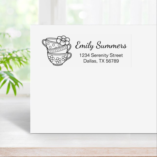 Stack i Tekopp Adress Stämpel (Skapare uppladdad)