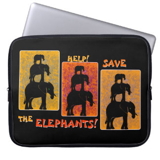 Stack O'Elephants (Personlig Clip On) Laptop Fodral