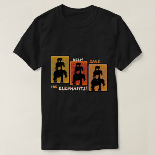 Stack O'Elephants (Personlig Clip On) T Shirt