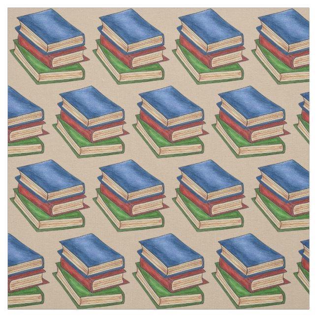 Stack of Bibliotek Bokar Reading Teacher Librarian Tyg (Provkarta)
