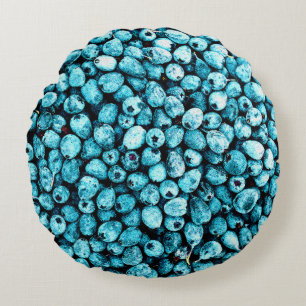 "Stack of Blueberry Fruit" Cute Photo. Köp nu Rund Kudde