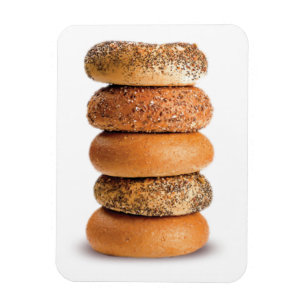 STACK ÖVER BAGELS LOX KÄRLEK SESAME POPPY SEED VAR MAGNET