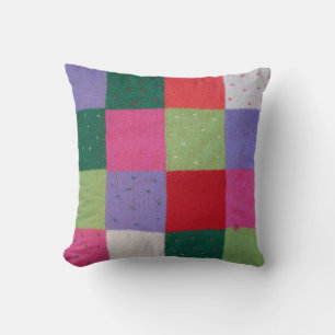 stack patchworken för vintage kvadrerar den stil kudde