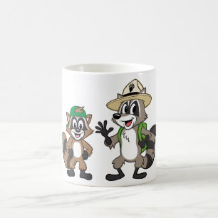 Stack & Ricky för skogsvaktare för Kaffemugg
