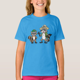Stack & Ricky för skogsvaktare för T-shirt