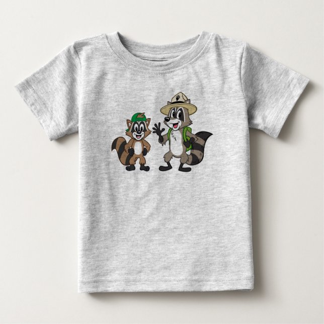 Stack & Ricky för skogsvaktare för Tee Shirt (Framsida)