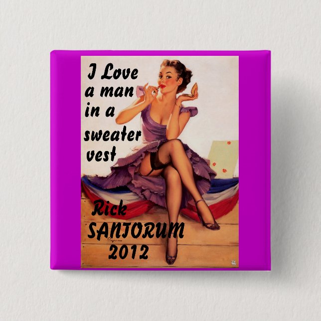 Stack Santorum 2012 Knapp (Framsida)