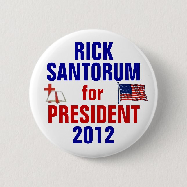 Stack Santorum 2012 Knapp (Framsida)