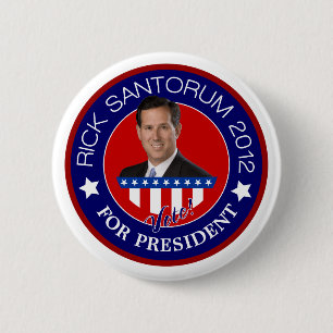 Stack Santorum för presidenten 2012 Knapp