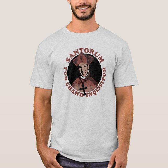 Stack Santorum för storslagen Inquisitor Tee Shirt (Framsida)
