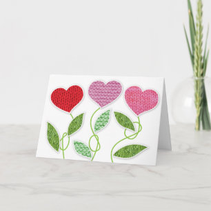 Stack valentinblommor helgkort