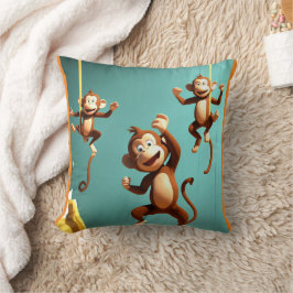 Stackars apa-familj kudde