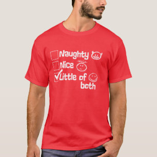 Stackars. Bra. Lite av båda. Lustig jul T Shirt