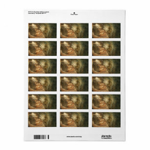 Stackars Little Bear, 1912 av John Bauer Adressetikett