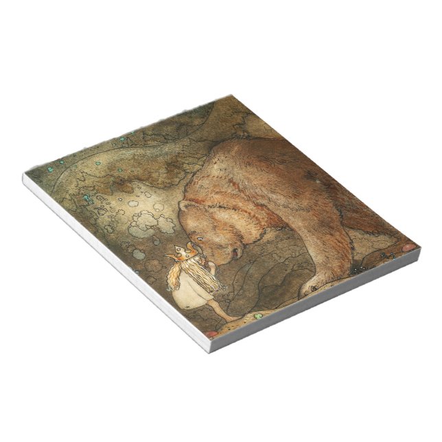 Stackars Little Bear, 1912 av John Bauer Anteckningsblock (Vinklad)