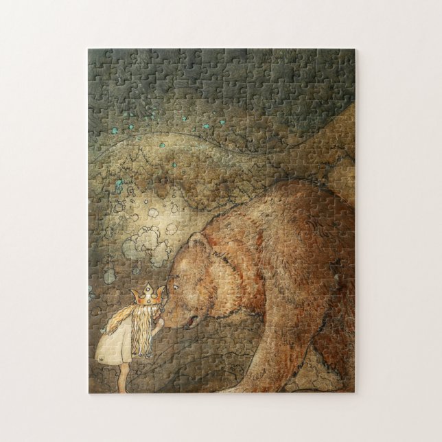 Stackars Little Bear, 1912 av John Bauer Pussel (Vertikal)