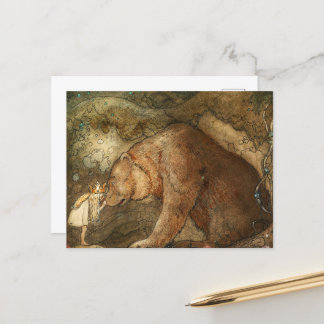 Stackars Little Bear av John Bauer Helg Vykort
