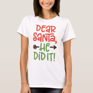 Stackars tomten gjorde det i jul t shirt