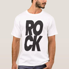 Stacked Rock Typography T Shirt