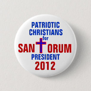 STACKEN SANTORUM 2012 KNÄPPAS PATRIOTISKA KRISTEN KNAPP
