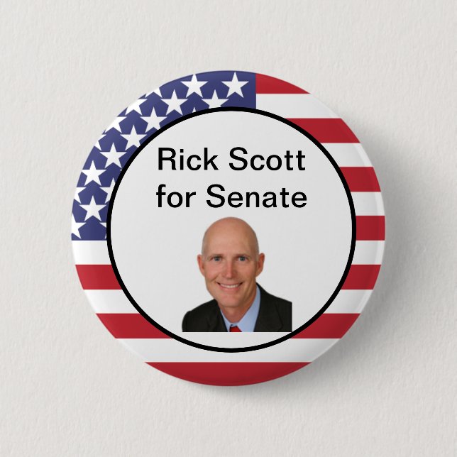 Stacken Scott för senat knäppas Knapp (Framsida)