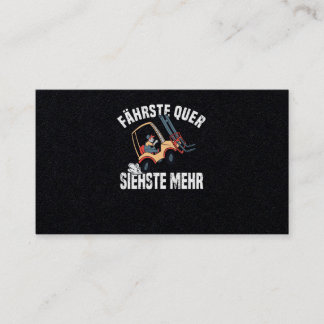 Stacker Driver-gaffeldrivrutin Visitkort