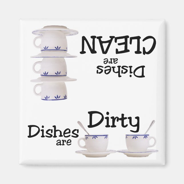 Stacker i Kopp Dishwasher Magnet (Framsidan)