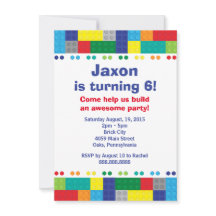 Stacking Bricks Boy's Födelsedagsfest