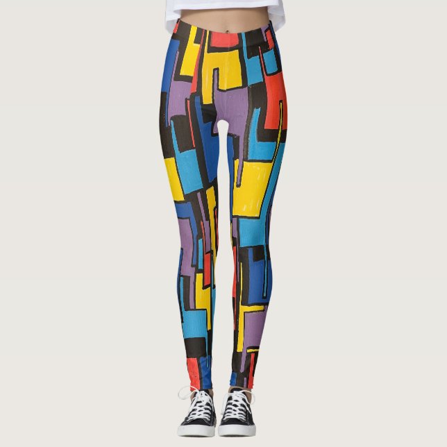 Stackningsbalkar Leggings (Framsida)