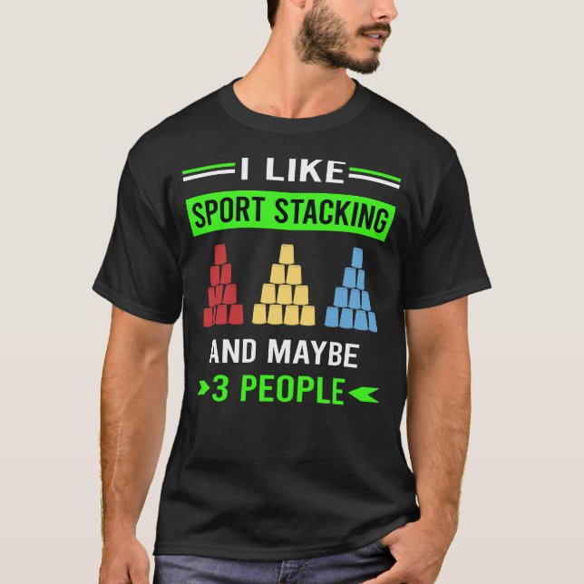 Stackningshastigheten i Kopp för att stapla Kopp p T Shirt (Framsida)