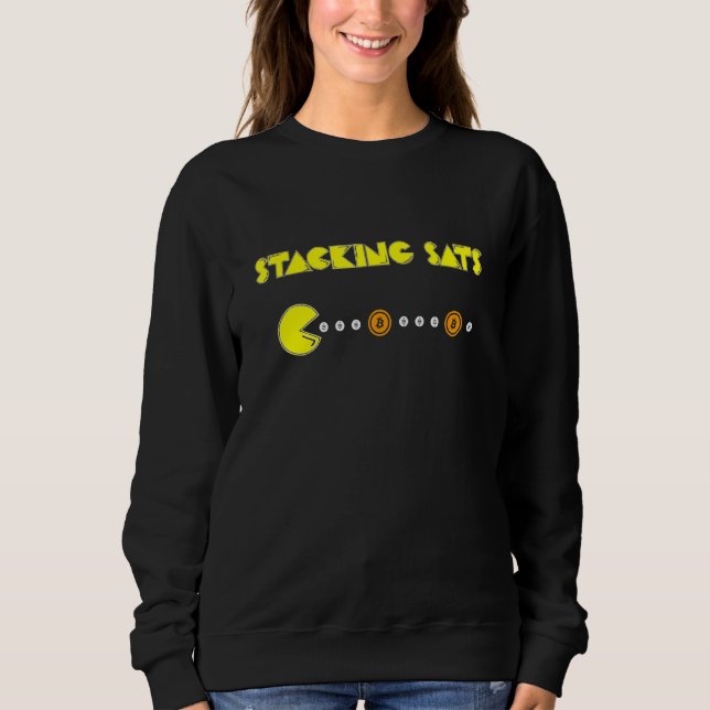 Stackningsplats Bitcoin Crypto Currency Btc T Shirt (Framsida)