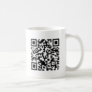 Stackrulle QR kodifierar Rickrolled Kaffemugg