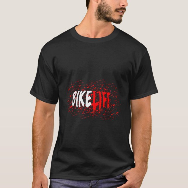 Stackzzhouse Bikelife-dropp T Shirt (Framsida)
