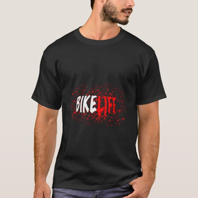 Stackzzhouse Bikelife-dropp T Shirt (Framsida)