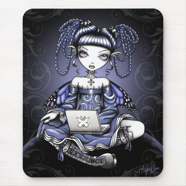 Stacy blåttlabb bästa felika Mousepad Musmatta (Framsidan)