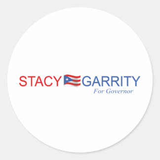 Stacy Garrity för guvernör Runt Klistermärke