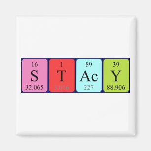 Stacy Periodisk magnet bord namn