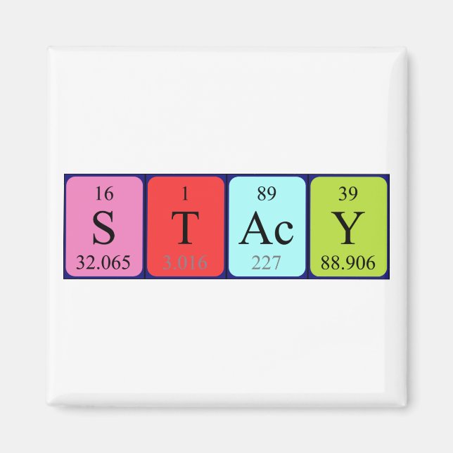 Stacy Periodisk magnet bord namn (Framsidan)