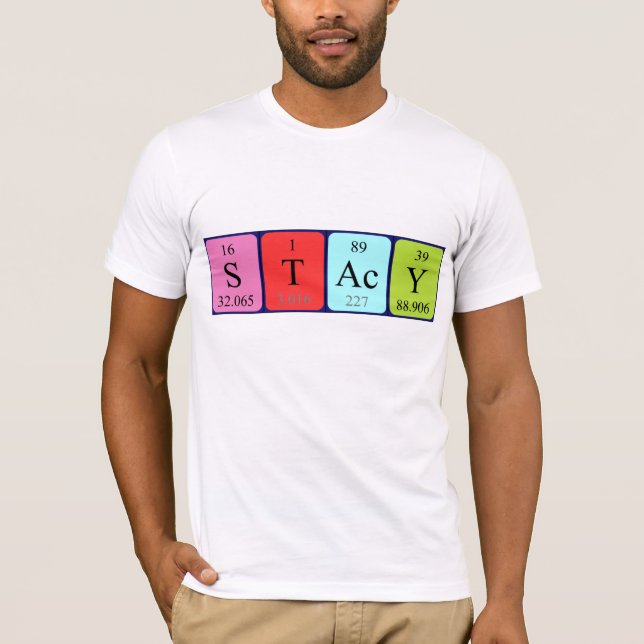 Stacy periodisk skjorta bord namn tee shirt (Framsida)