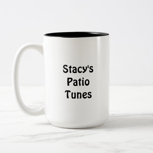 Stacy's Patio Tunes Coffee Mug Två-Tonad Mugg (Vänster)