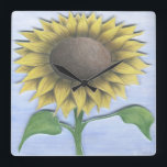 Stacy's Solros Fyrkantig Klocka<br><div class="desc">Stacy's solros skapades för att hedra en avskild vän som borttappad kampen mot cancer 2020.</div>