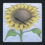 Stacy's Solros Fyrkantig Klocka<br><div class="desc">Stacy's solros skapades för att hedra en avskild vän som borttappad kampen mot cancer 2020.</div>